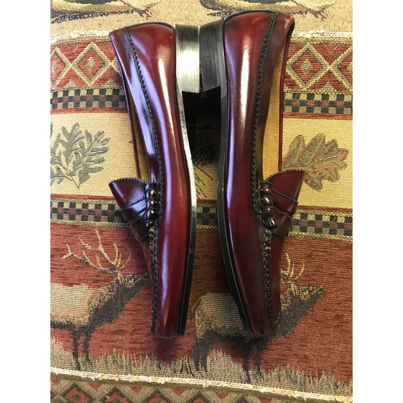 GH Bass Co Mens Leather Penny Loafers Shoes Size 10 D Made in USA - Picture 7 of 12